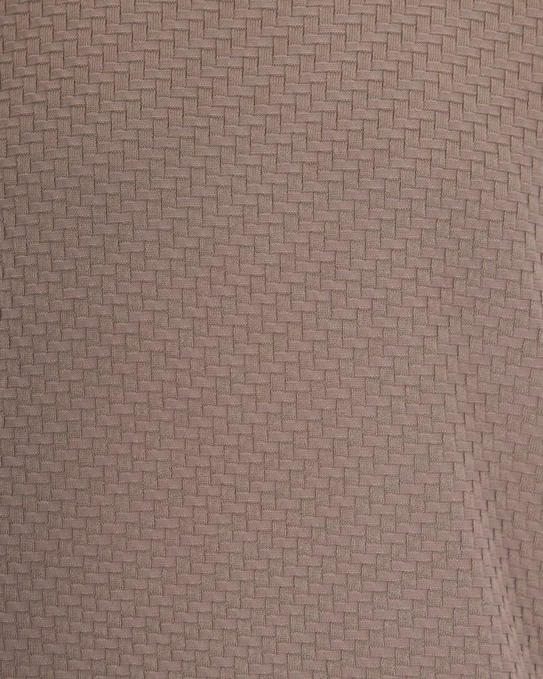 crewneck knit top vintage khaki by Selfnex