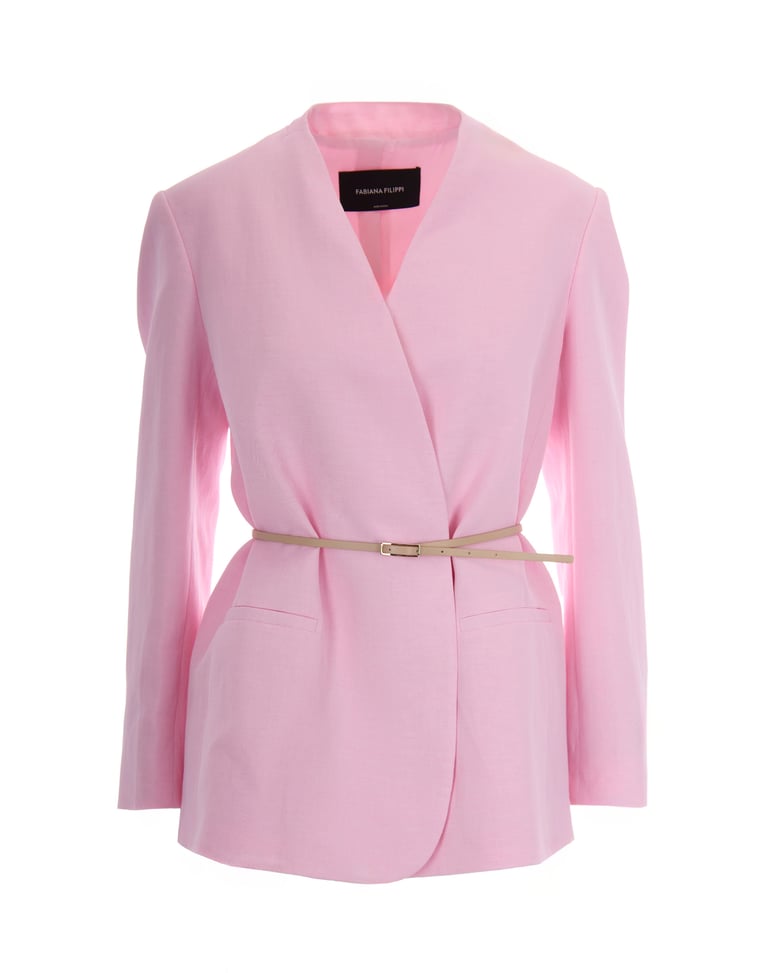 oversize jacket petal pink by Selfnex