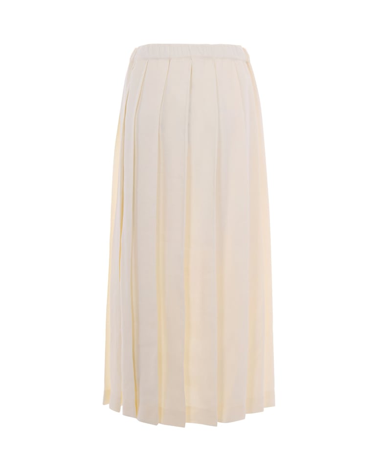 pleated skirt tecno tailoring butter by Selfnex