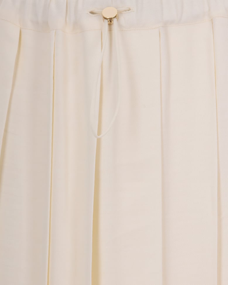 pleated skirt tecno tailoring butter by Selfnex