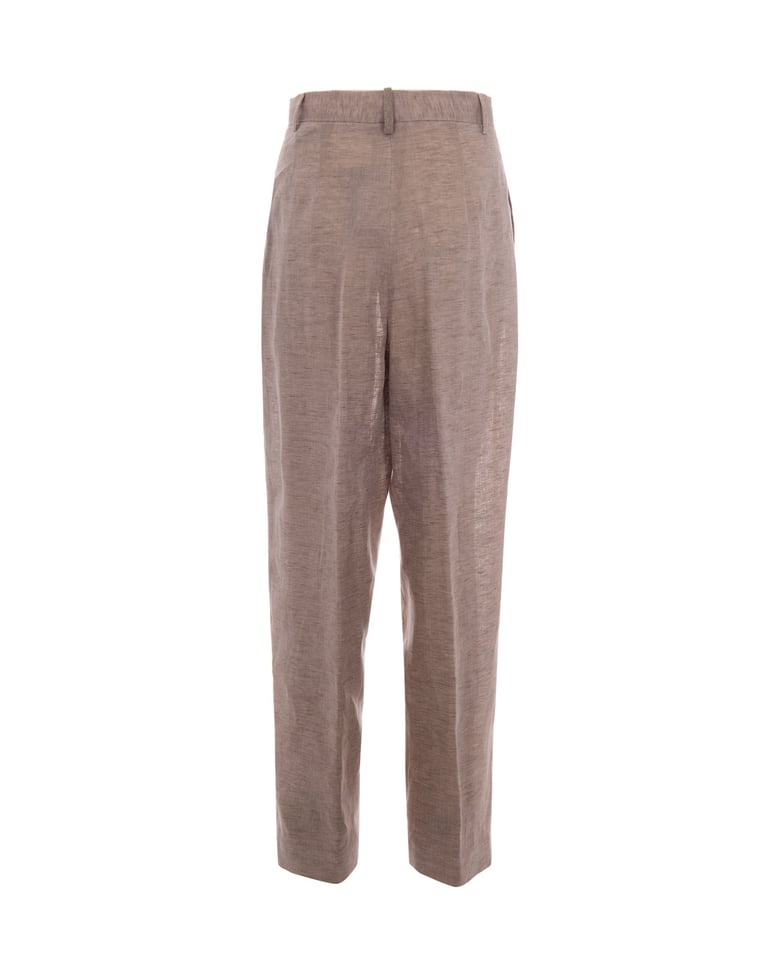trousers carrot fit dove grey by Selfnex