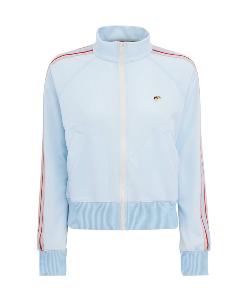 cropped sweatshirt angel patch light blue by Selfnex