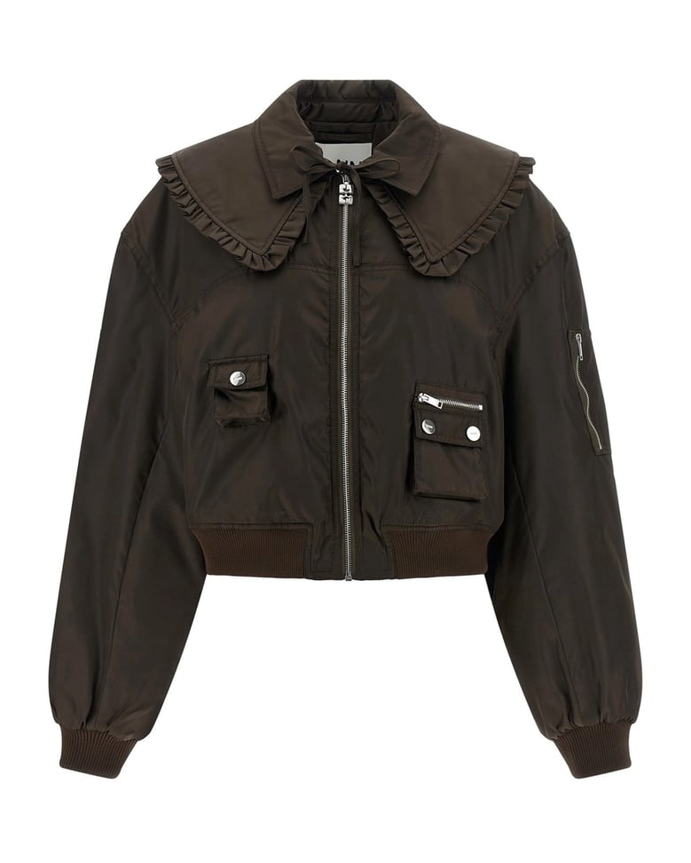 bomber jacket demitasse nylon by Selfnex