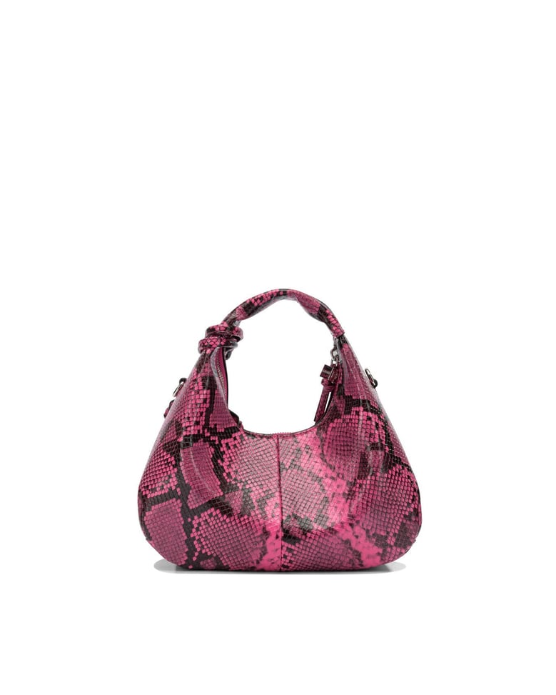 mini hobo bag rosa snake raspberry rose by Selfnex