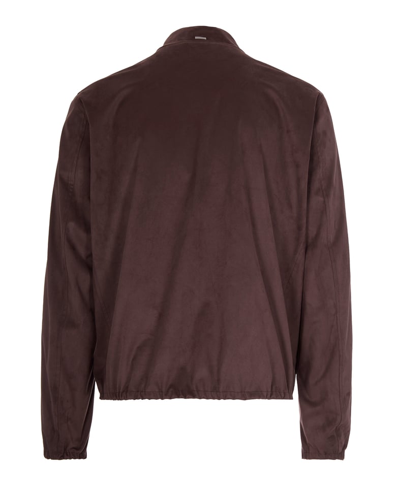 suede-effect jacket dark brown by Selfnex