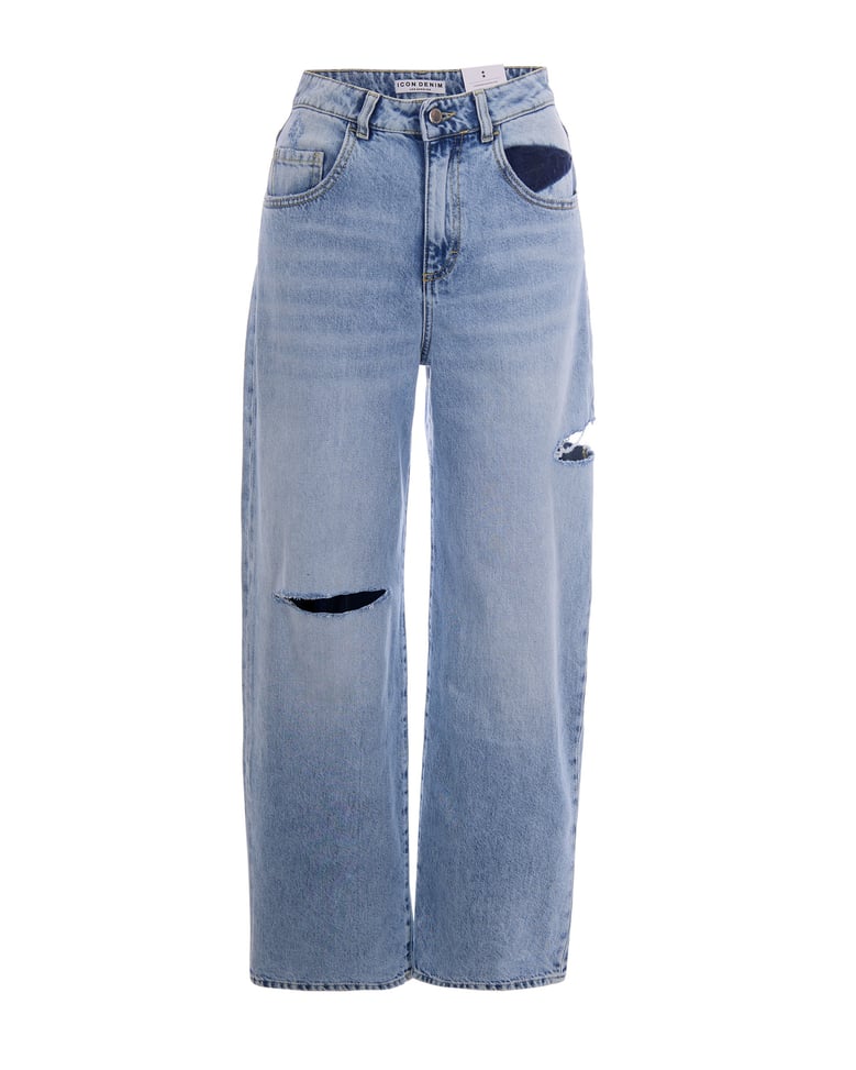 wide-leg jeans poppy sky blue by Selfnex