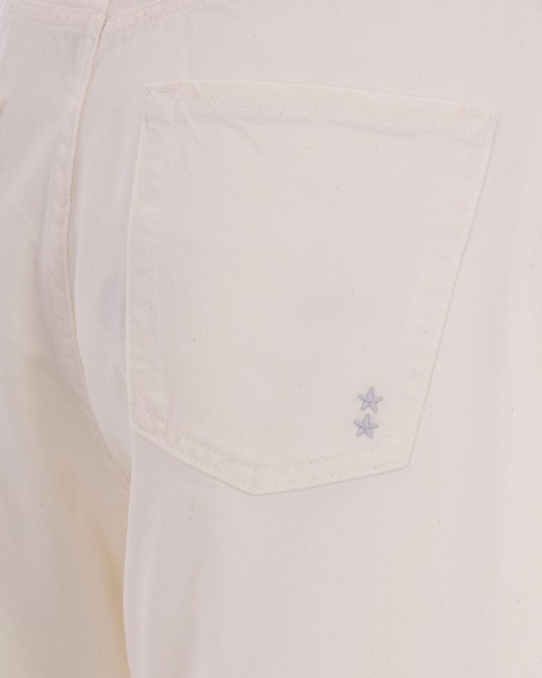 wide-leg jeans poppy white by Selfnex
