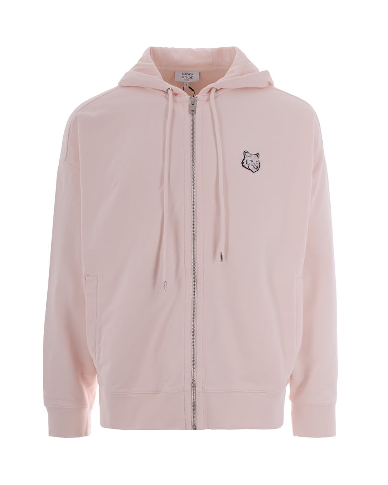 hooded zip sweatshirt mauve by Selfnex