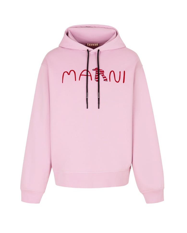 cotton hooded sweatshirt quartz by Selfnex