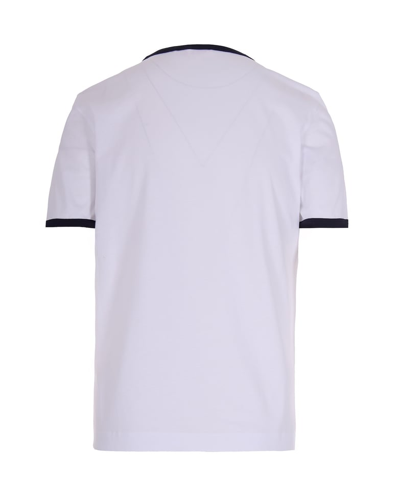 t-shirt lily white with contrast trim by Selfnex