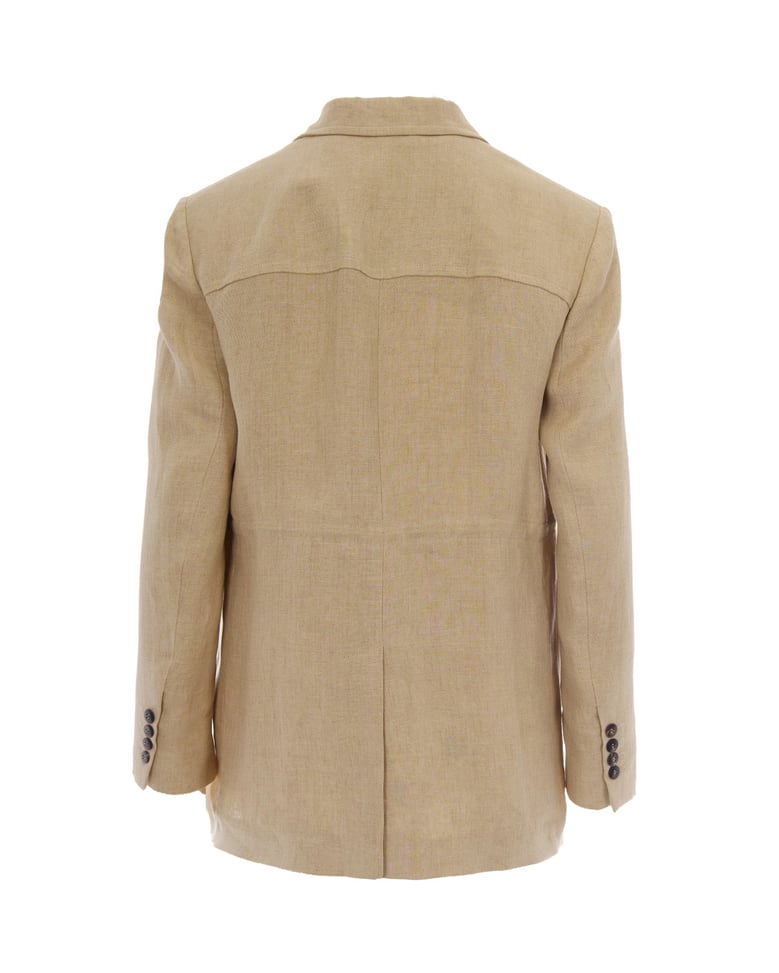 sahariana linen jacket by Selfnex