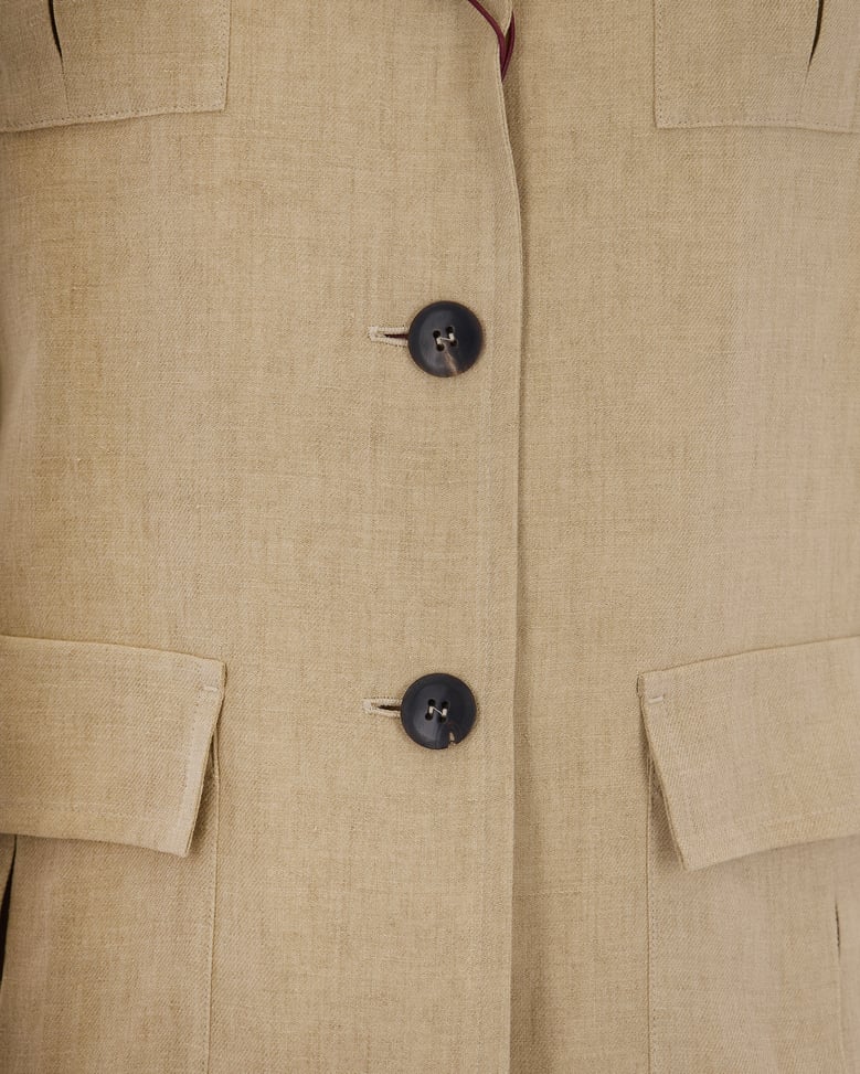 sahariana linen jacket by Selfnex
