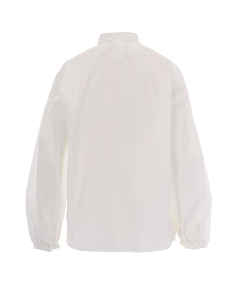 satin blouse ivory by Selfnex