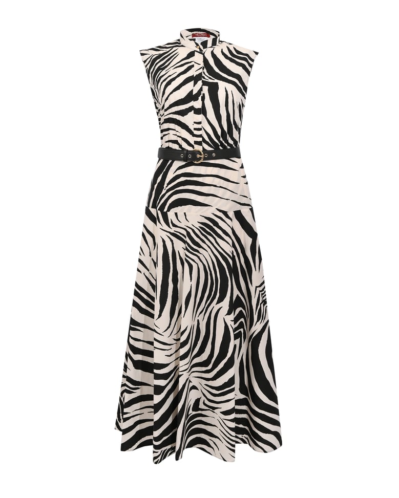 chemisier dress poplin zebra print by Selfnex