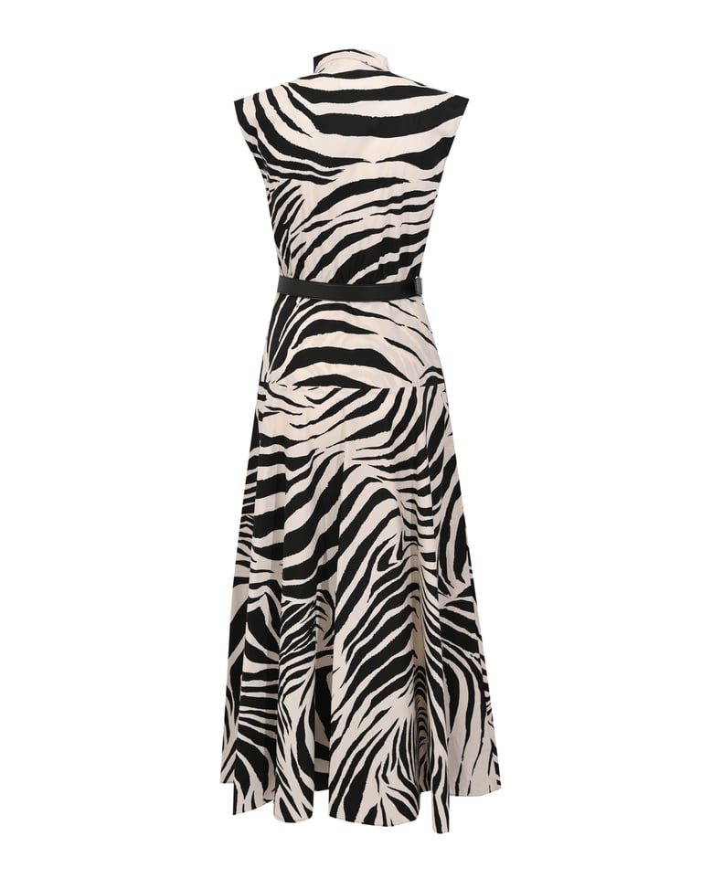chemisier dress poplin zebra print by Selfnex