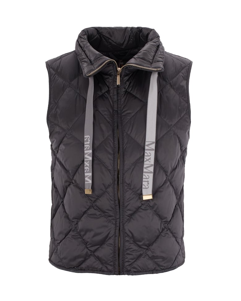 quilted gilet dark grey by Selfnex