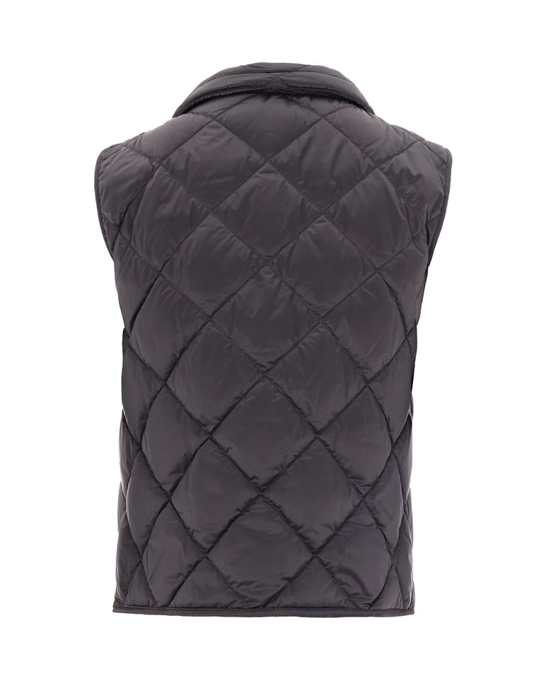 quilted gilet dark grey by Selfnex
