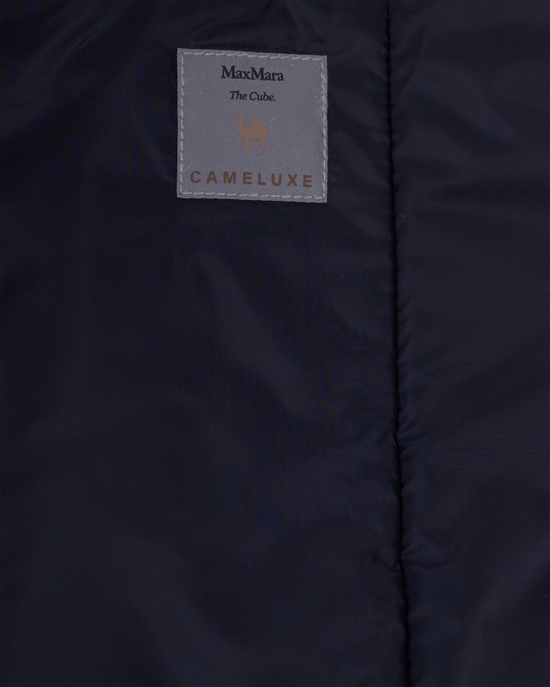 short hooded gilet midnight blue by Selfnex
