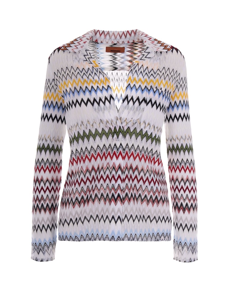 polo top zig-zag viscose by Selfnex