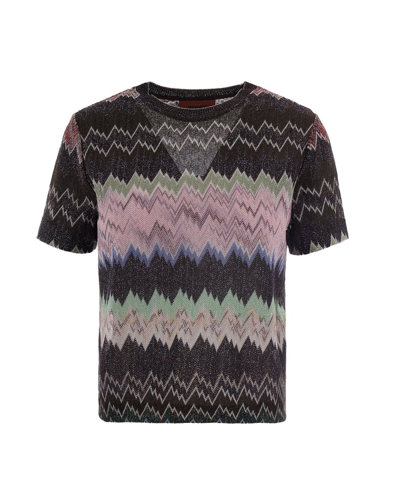t-shirt viscose lamé multicolour by Selfnex
