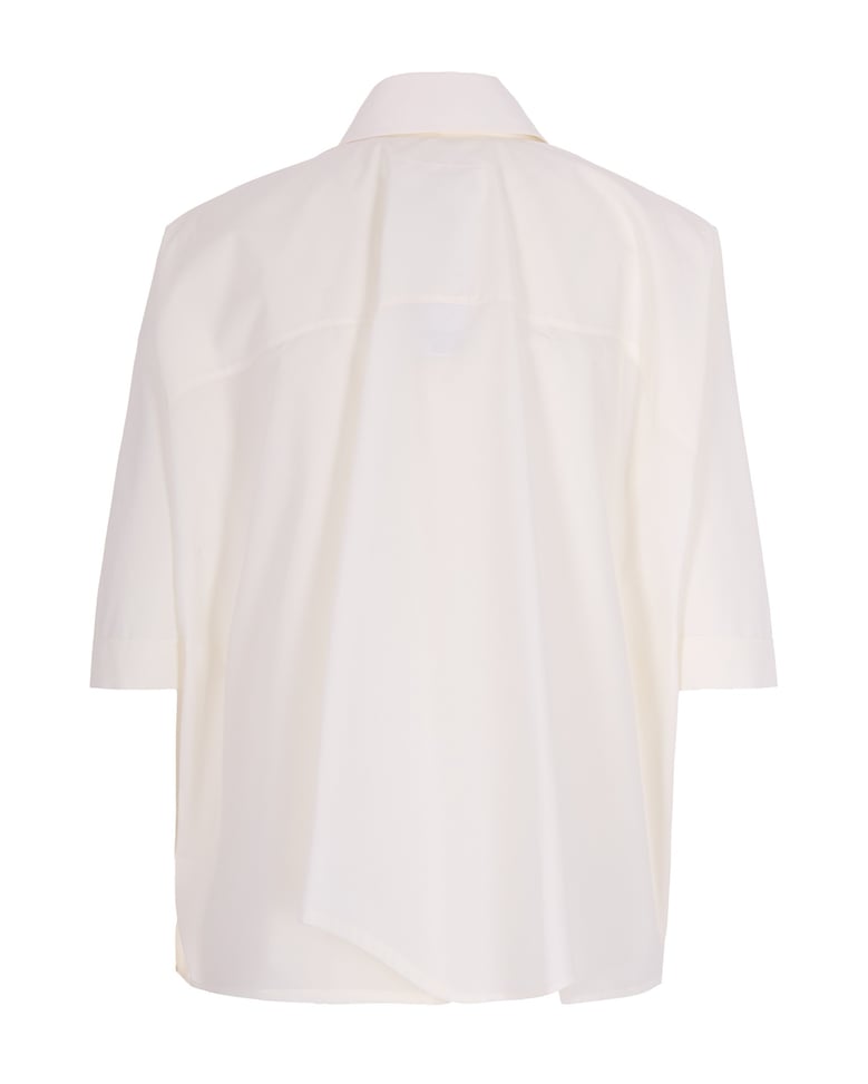 oversized poplin shirt off white by Selfnex