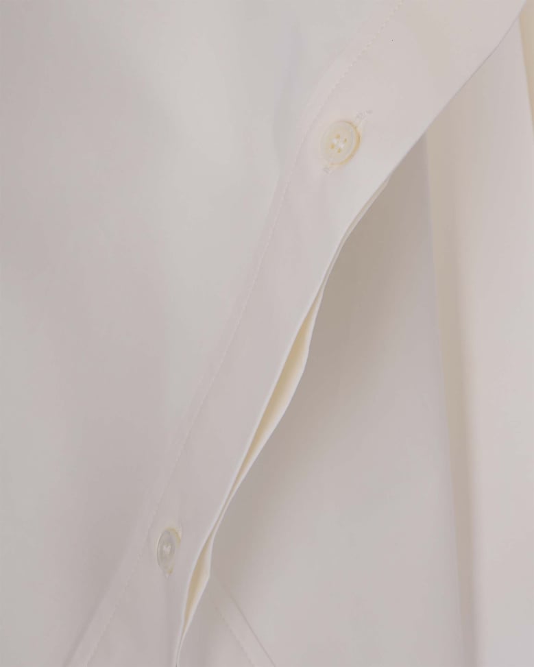oversized poplin shirt off white by Selfnex