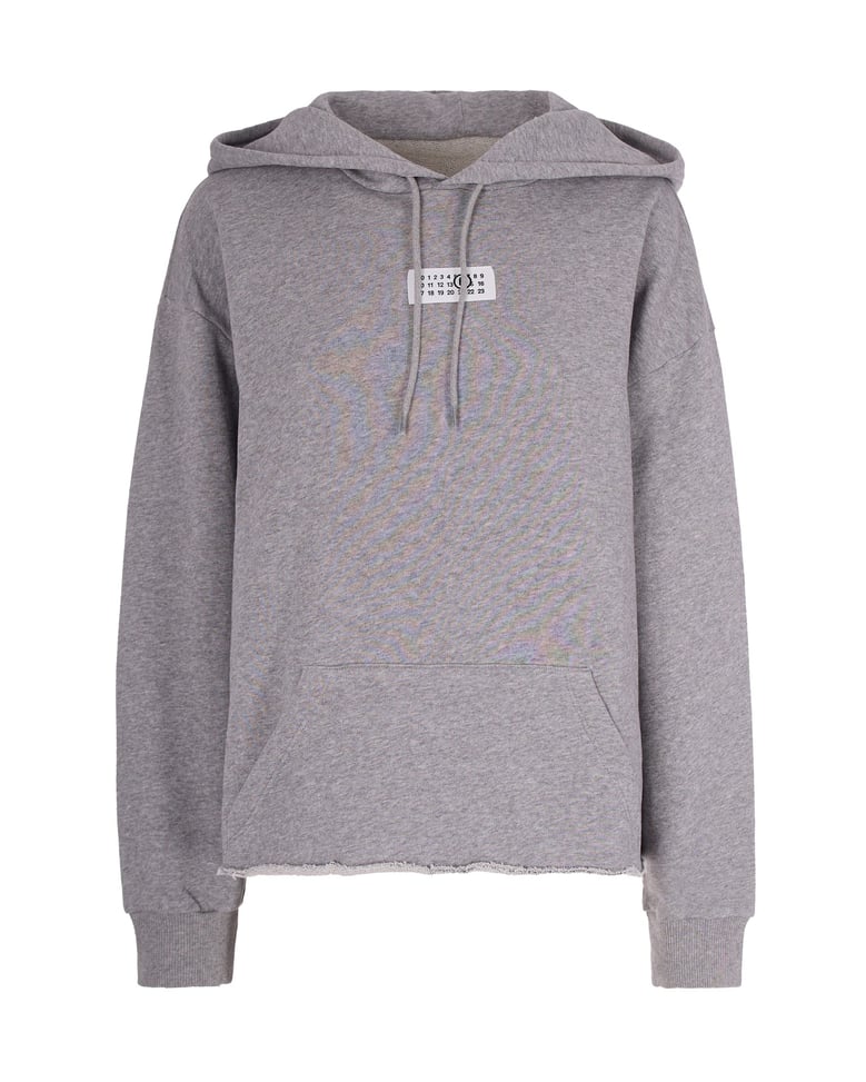 hooded sweatshirt grey melange by Selfnex