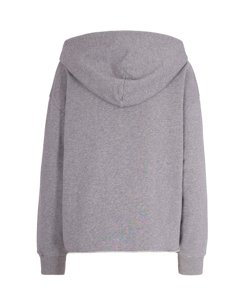 hooded sweatshirt grey melange by Selfnex