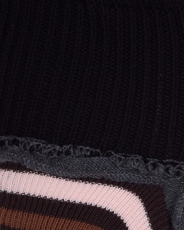 jumper ribbed destroyed black/multicolour by Selfnex