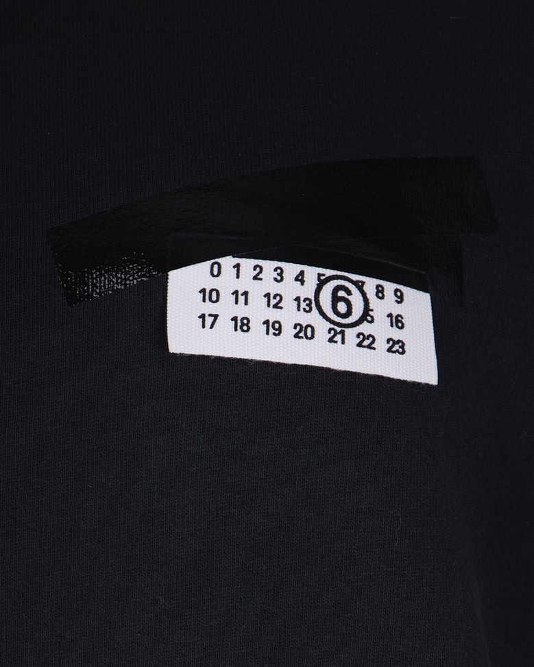 sweatshirt numeric signature washed black by Selfnex