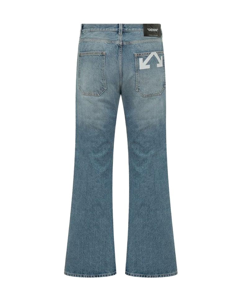 jeans half arrow slim light medium blue by Selfnex