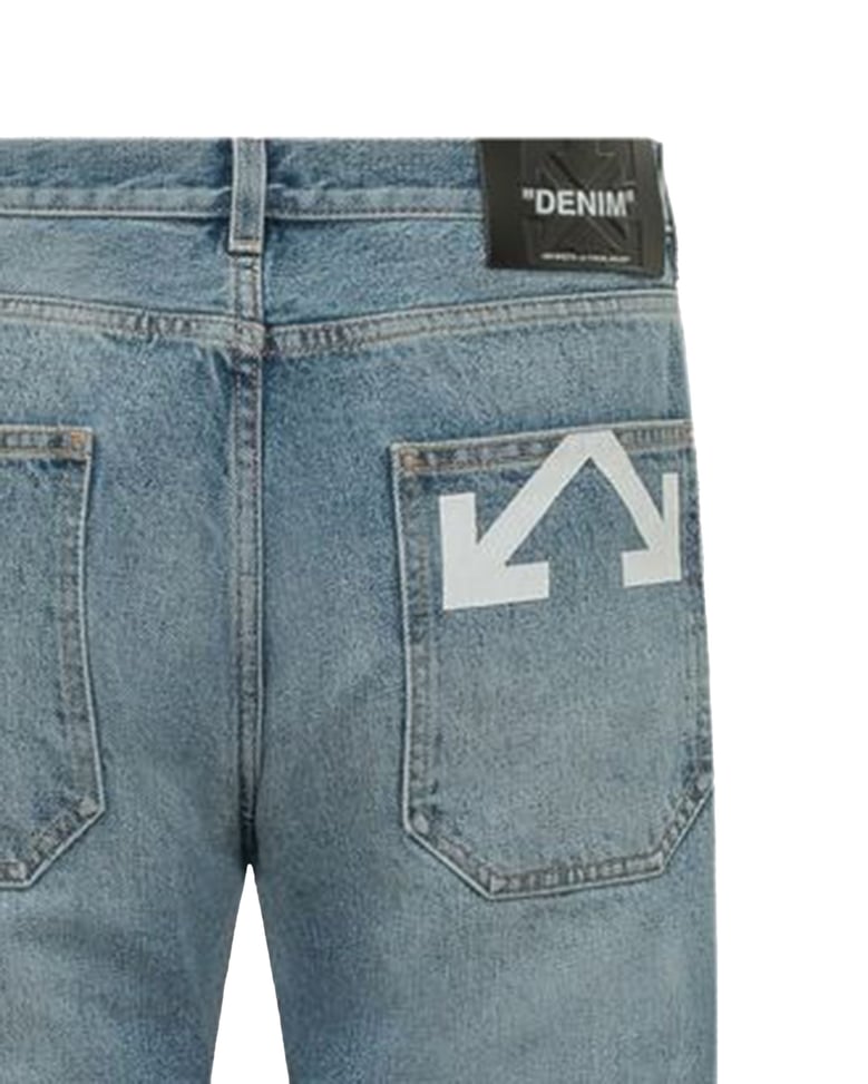 jeans half arrow slim light medium blue by Selfnex