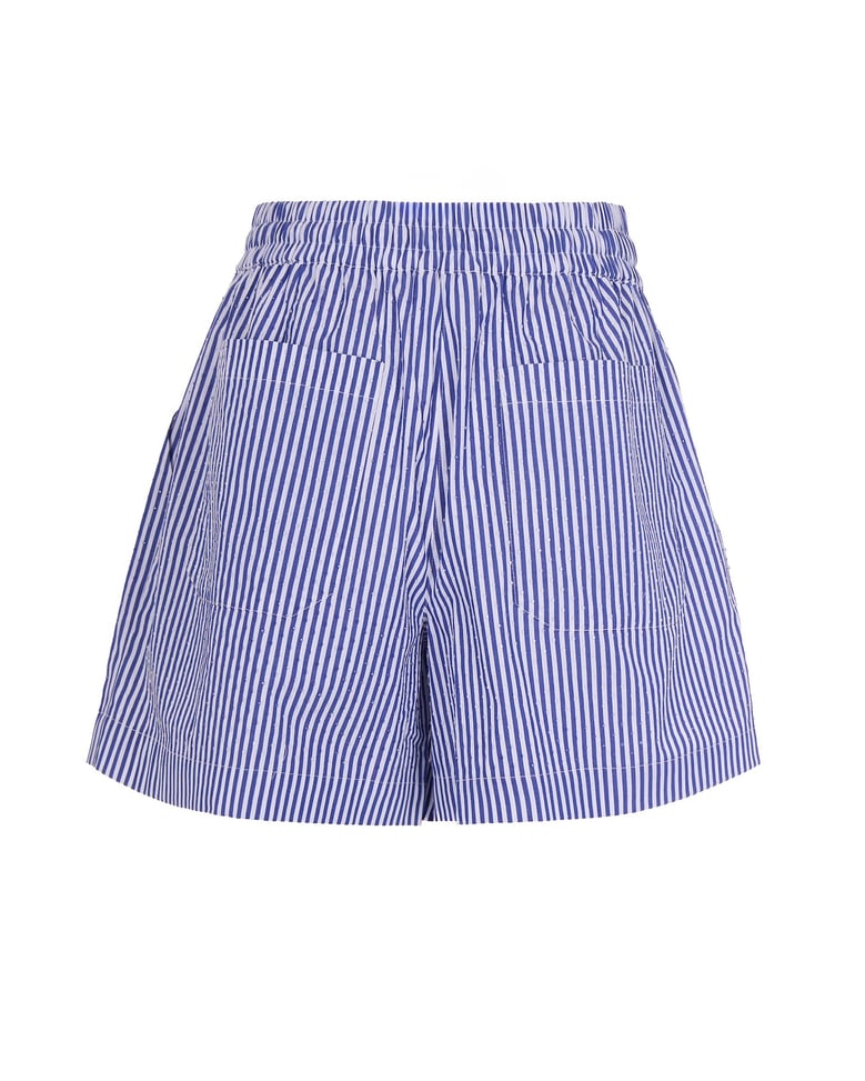 shorts in striped cotton with micro-strass by Selfnex