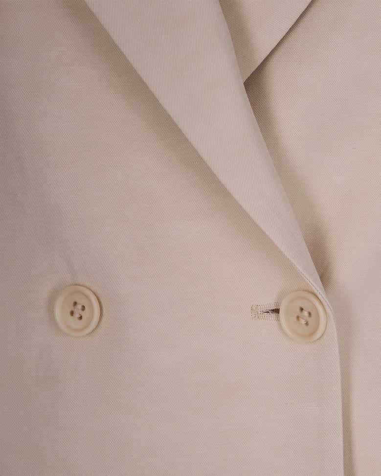 double-breasted blazer sand by Selfnex