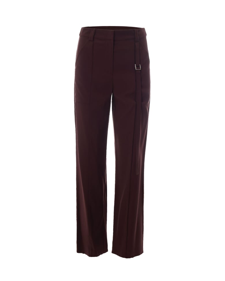 twill trousers wood brown by Selfnex
