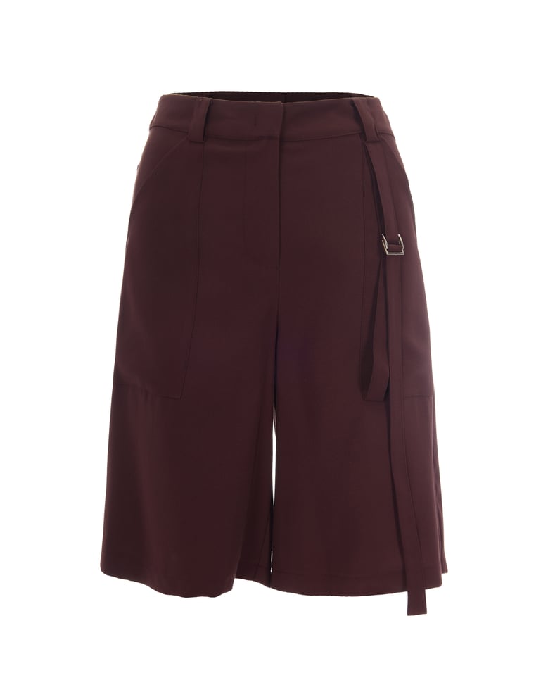 bermuda tencel shorts wood brown by Selfnex