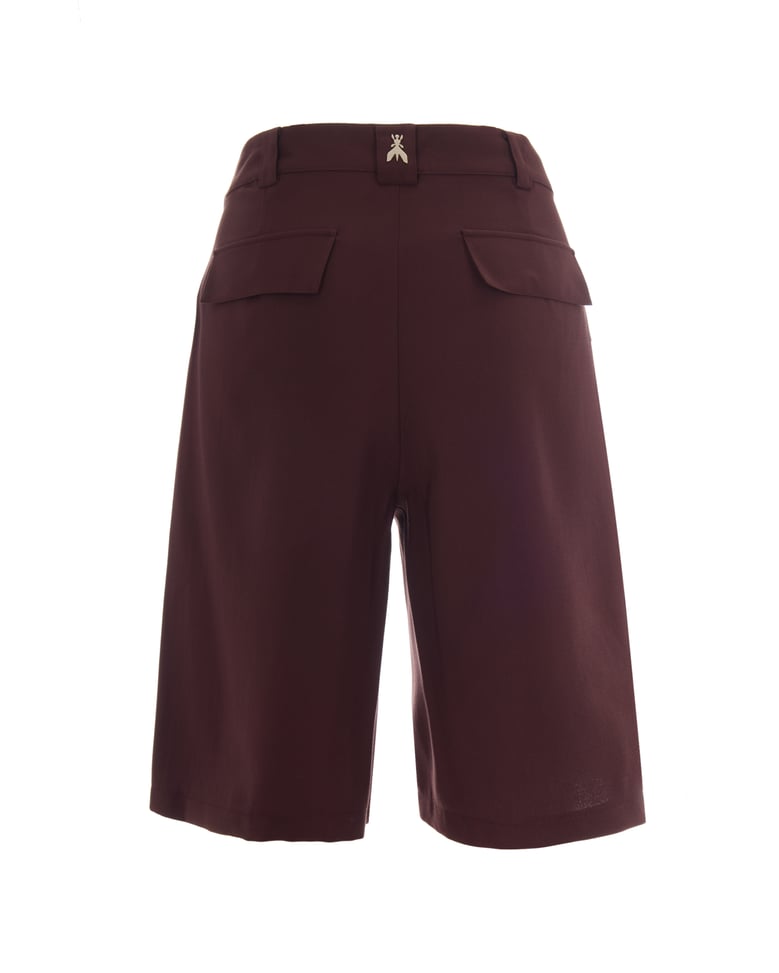 bermuda tencel shorts wood brown by Selfnex