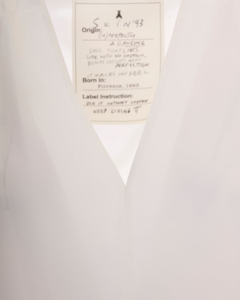bodysuit poplin white by Selfnex