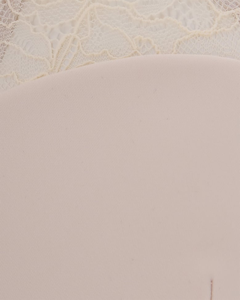 bustier top corsetto pizzo warm ivory by Selfnex