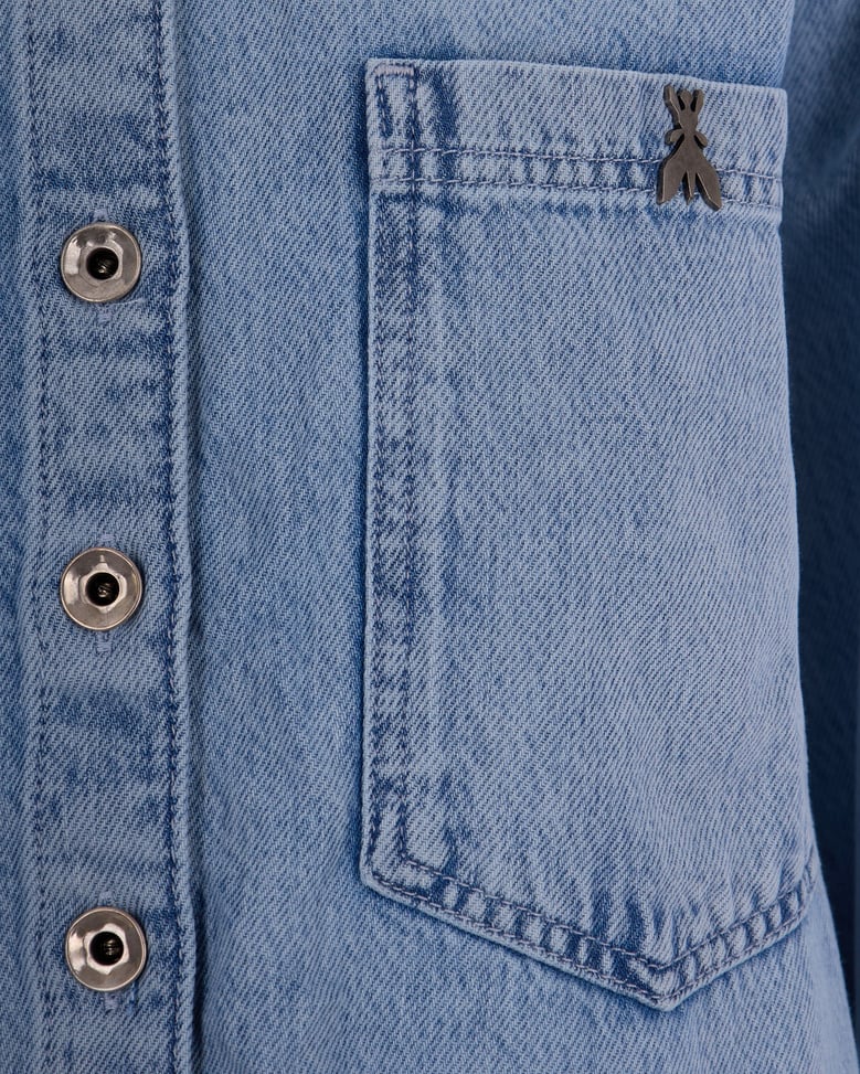 denim shirt new light blue by Selfnex
