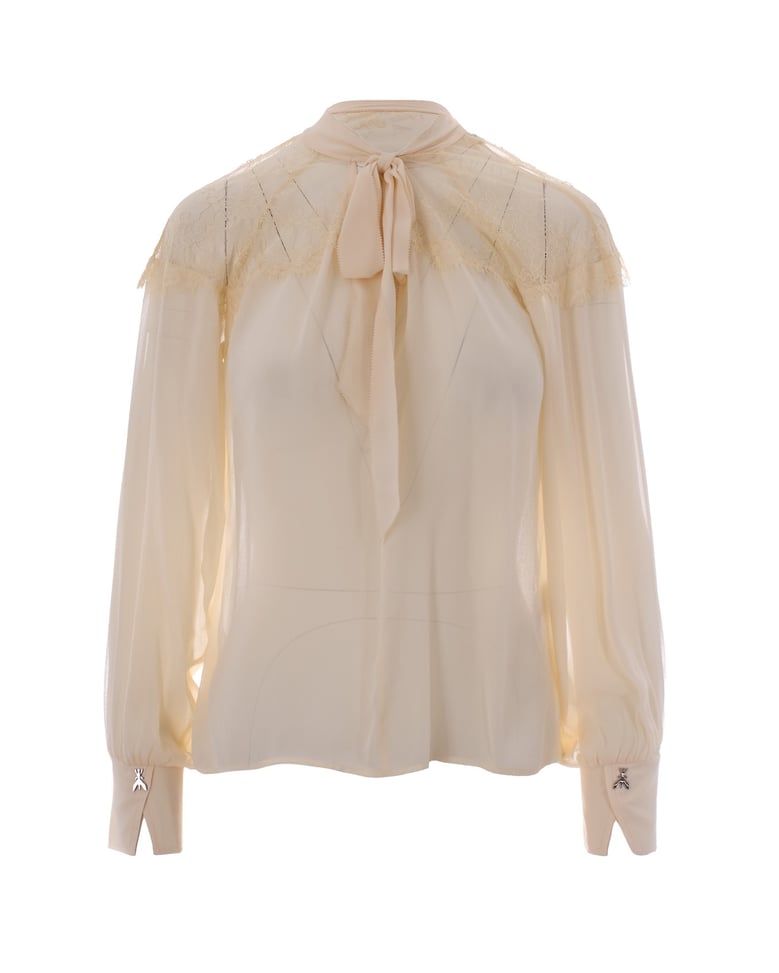 blouse pizzo warm ivory by Selfnex