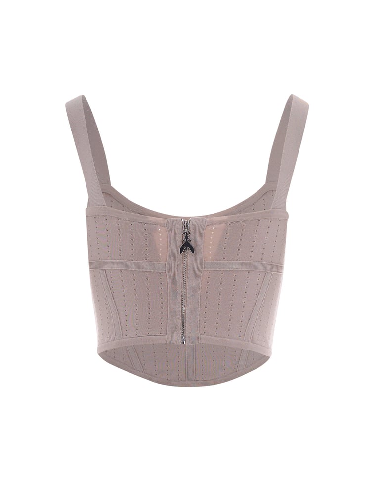 bustier top jaquard cloud grey by Selfnex