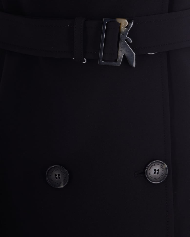trench coat nylon black by Selfnex