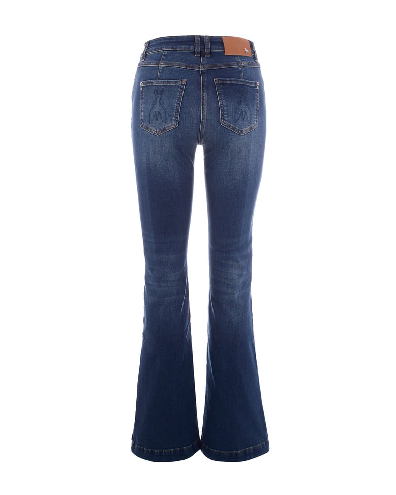 jeans flare dirty blue wash by Selfnex