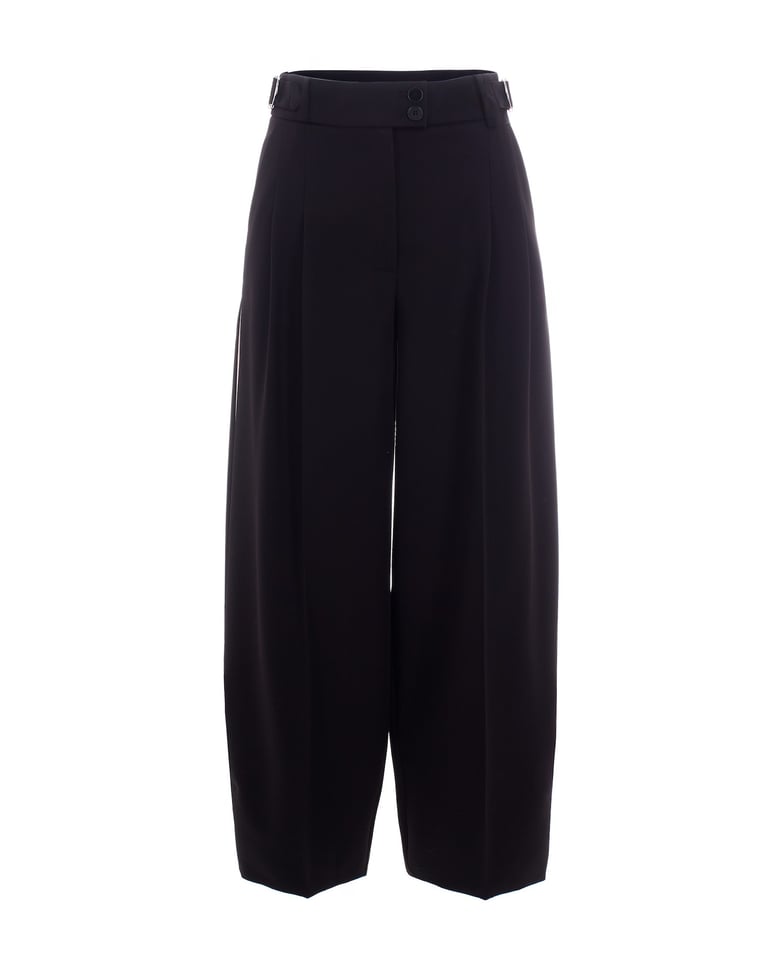 palazzo trousers with satin inserts by Selfnex