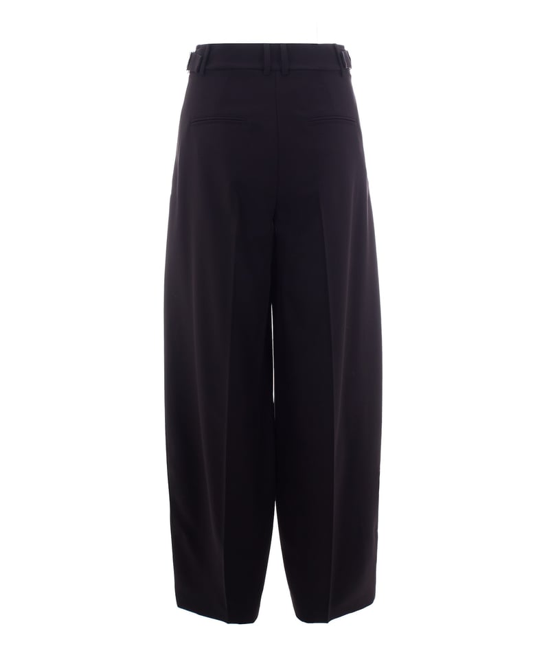 palazzo trousers with satin inserts by Selfnex