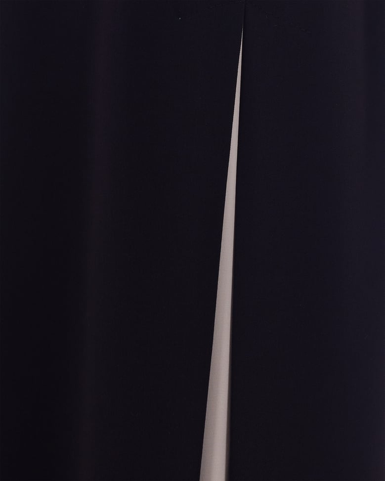 palazzo trousers with satin inserts by Selfnex