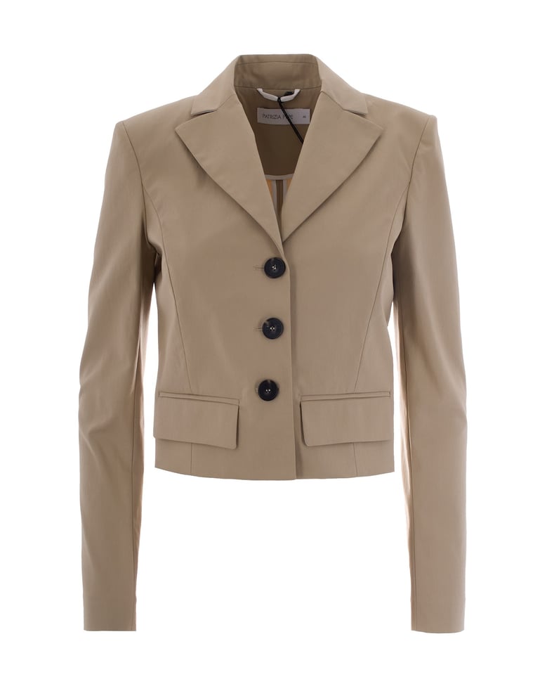 blazer cropped sand beige by Selfnex