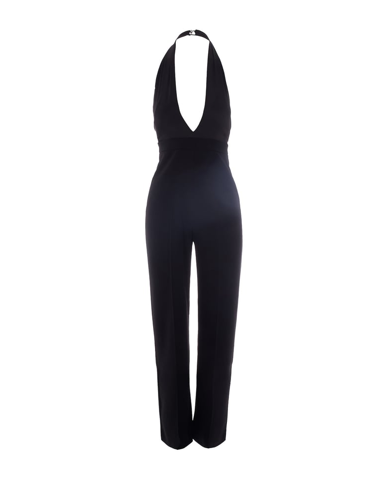 jumpsuit black satin top by Selfnex