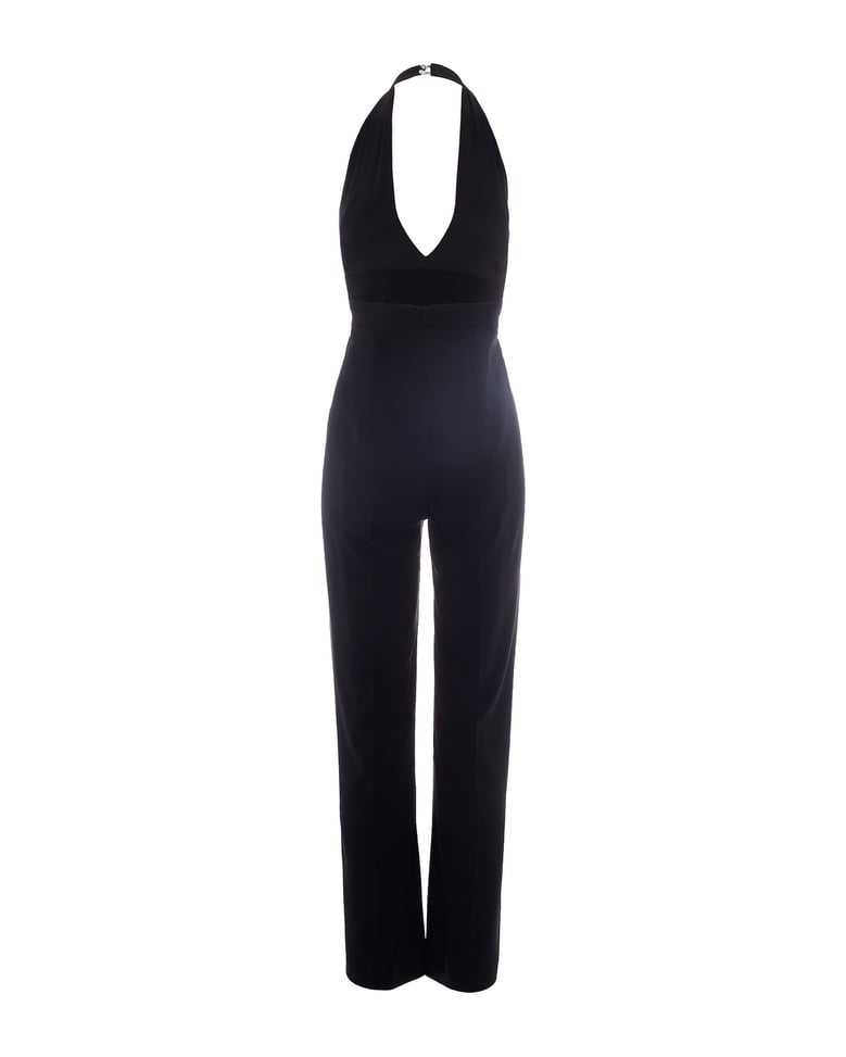 jumpsuit black satin top by Selfnex